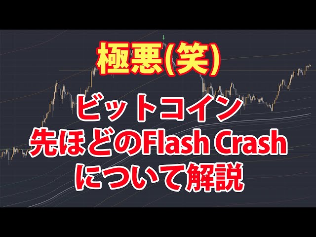 ビットコイン – 日本時間3時半のFlach Crash（暴落）について解説します。 #ビットコイン #btc